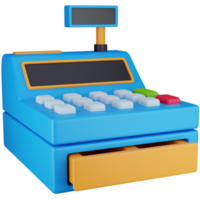 3D Icon Illustration Cashier Machine png