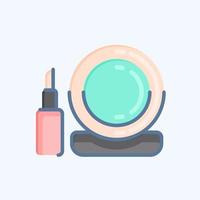 Icon Makeup. related to Barbershop symbol. Beauty Saloon. simple illustration vector