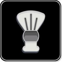 Icon Shaving Brush. related to Barbershop symbol. Beauty Saloon. simple illustration vector