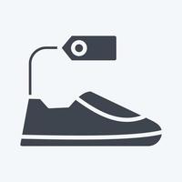 Icon Footwear. related to Black Friday symbol. shopping. simple illustration vector