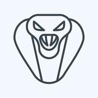 Icon Cobra. related to Animal Head symbol. simple design editable. simple illustration vector