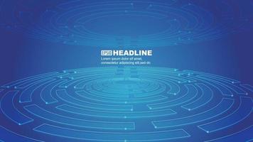 The blue dot line consists of the technology turntable Internet vector background