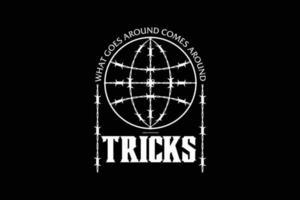 trick Modern stretwear deisgn templates vector