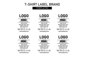 neck label tag clothing templates label vector