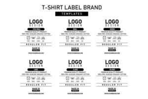 neck label tag clothing templates label vector