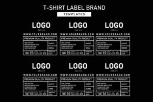 neck label tag clothing templates label vector