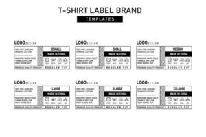neck label tag clothing templates label