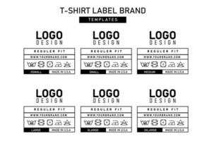 Clothing label templates design vector