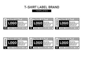 Clothing label templates design vector
