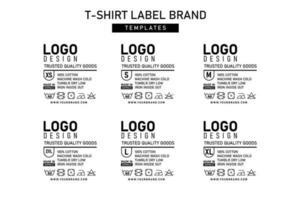 Clothing label templates design vector