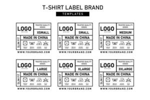 Clothing label templates design vector