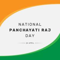 Vector illustration of National Panchayati Raj Day