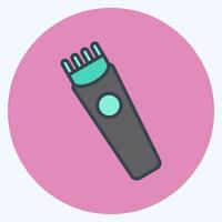 Icon Trimmer. related to Barbershop symbol. Beauty Saloon. simple illustration vector