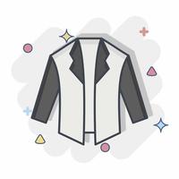 Icon Jacket. related to Black Friday symbol. shopping. simple illustration vector