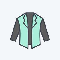 Icon Jacket. related to Black Friday symbol. shopping. simple illustration vector