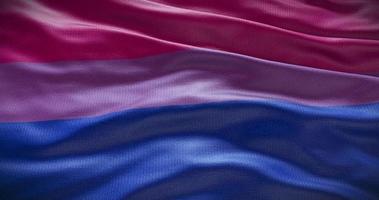 Bisexual symbol background. Graphic animation, waving flag video