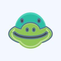 Icon Turtle. related to Animal Head symbol. simple design editable. simple illustration vector