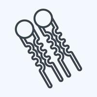 Icon Hair Pins. related to Barbershop symbol. Beauty Saloon. simple illustration vector