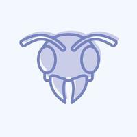 Icon Bee. related to Animal Head symbol. simple design editable. simple illustration vector