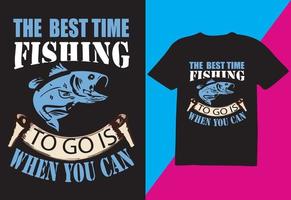 mejor pesca, camiseta, diseño, para pescar amante vector