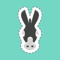Icon Donkey. related to Animal Head symbol. simple design editable. simple illustration vector