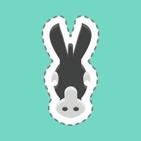 Icon Donkey. related to Animal Head symbol. simple design editable. simple illustration vector