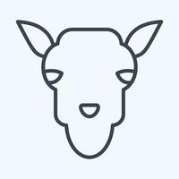 Icon Camel. related to Animal Head symbol. simple design editable. simple illustration vector