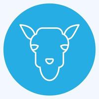 Icon Camel. related to Animal Head symbol. simple design editable. simple illustration vector