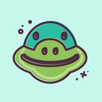 Icon Turtle. related to Animal Head symbol. simple design editable. simple illustration vector