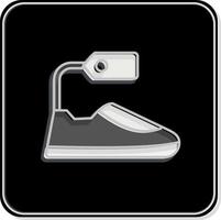 Icon Footwear. related to Black Friday symbol. shopping. simple illustration vector