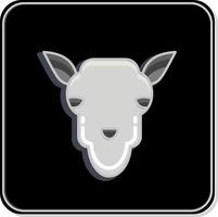 icono camello. relacionado a animal cabeza símbolo. sencillo diseño editable. sencillo ilustración vector