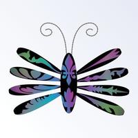 Insect design with beautiful motif vector