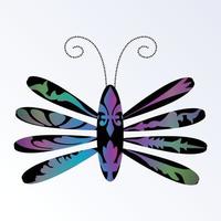 Insect design with beautiful motif vector