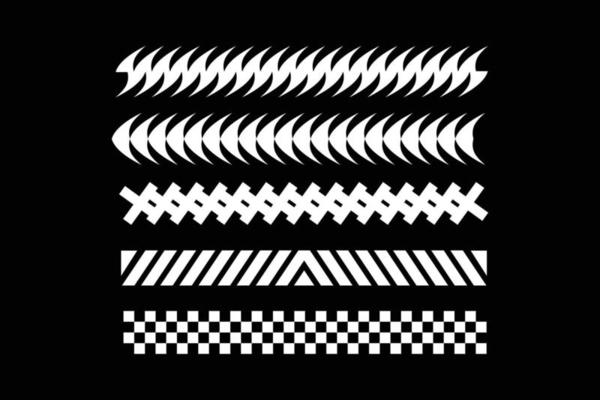 Abstract shape vector design element