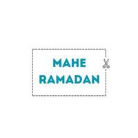 Mahe ramadan vector