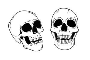 Skull head vector design