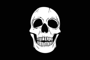 Skull head vector design