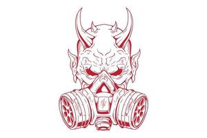 Skull head vector design