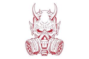 Skull head vector design