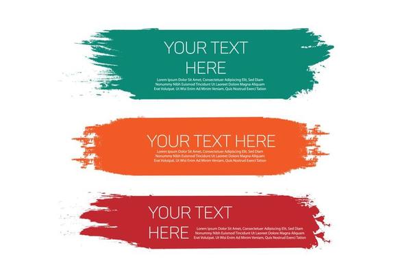 Banner label vector design