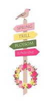 SPRING POINTER FLOWERS vector