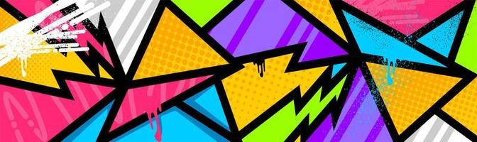Abstract colorful graffiti background vector illustration