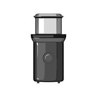 espresso coffee grinder electric cartoon vector illustration