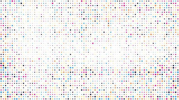 Abstract geometric background of squares. Multicolor pixel background with empty space. Vector illustration.