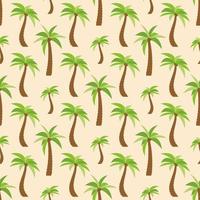 Seamless Pattern with palm trees. Colorful summer background. Vector illustration