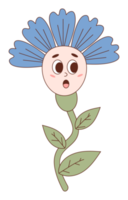 groovig Blume Leistung Aufkleber png