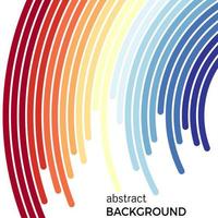 Abstract background with bright rainbow colorful lines. Colored circles with place for your text on a white background. vector