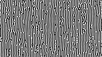 Monochrome Turing reaction background. Abstract diffusion pattern with chaotic shapes. Vector illustration.