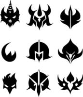 black evil shape vector