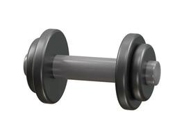 Gym dumbbell icon 3d rendering illustration vector